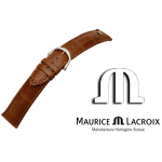MAURICE LACROIX Lederband LOUISIANA cognac/stahl 14