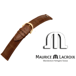 MAURICE LACROIX Lederband LOUISIANA cognac/gold 16