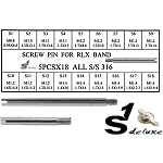 S1 Schraub-Pins für Metallarmbänder von RLX Uhren