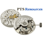 Automatisches Uhrwerk PTS 2624-A STEEL mit Gravur