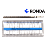 Set mit 38 original Ronda Aufzugswellen für Uhrwerke