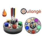 Ölbock auf Drehsockel 5 Ölbehälter 4 Ölgeber BULLONGÈ RX5