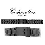 Edelstahlarmband OYSTER DESIGN matt schwarz 20mm